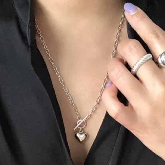 Jewelry - Sterling silver heart pendant necklace